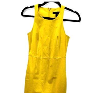 BANANA REPUBLIC - Yellow Sleeveless Linen straight - Size 0